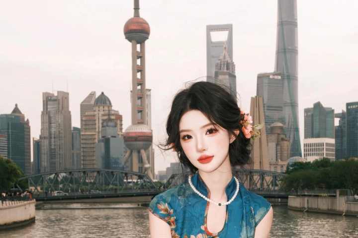 [상하이 왕홍체험 1위 업체] 상하이 와이탄 샤오창란 메이크업 & 스타일링 & 스냅 촬영권 패키지