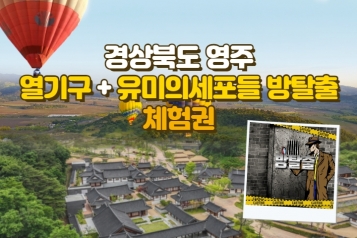 [오감만족 영주 하늘여행] 열기구 체험 + 유미의세포들 방탈출 체험권